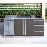2000mm Outdoor Kitchen with Linea BBQ and Drawers