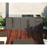 2500mm Outdoor Kitchen with Linea BBQ and Drawers