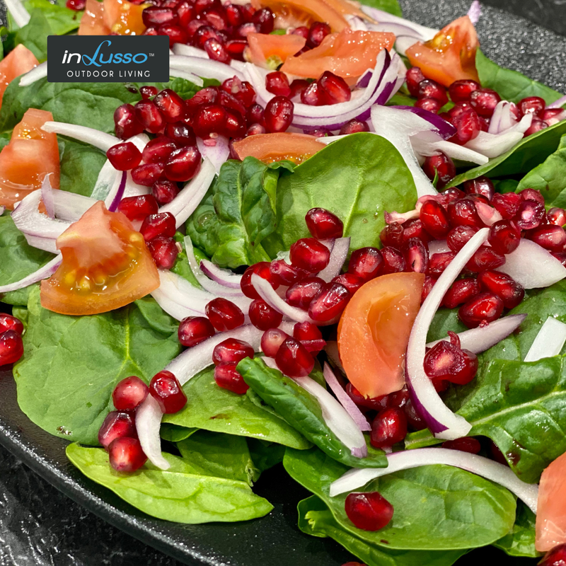 Spinach & Pomegranate Salad Recipe